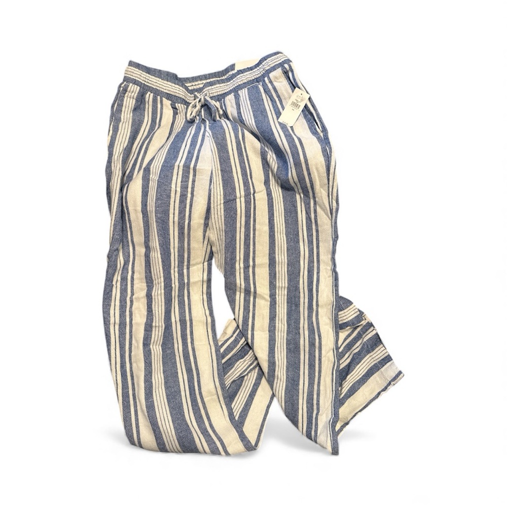 Old Navy striped linen pants